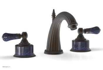 Phylrich VERSAILLES Widespread Faucet - Bleu Sodalite K332 - Oil Rubbed Bronze