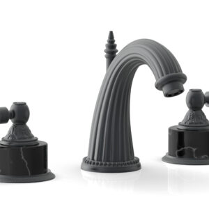 Phylrich VERSAILLES Widespread Faucet – Frienze Black Onyx K334 – Gun Metal