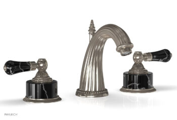 Phylrich VERSAILLES Widespread Faucet - Frienze Black Onyx K334 - Pewter
