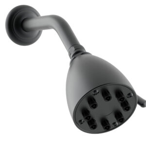 Phylrich 8 Jet 3 1/2″ Round Shower Head K829 – Gun Metal