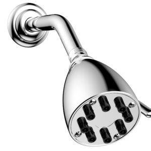 Phylrich 8 Jet 3 1/2″ Round Shower Head K829 – Polished Chrome