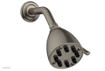 Phylrich 8 Jet 3 1/2" Round Shower Head K829 - Pewter