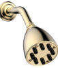 Phylrich 8 Jet 3 1/2″ Round Shower Head K829 – Satin Brass