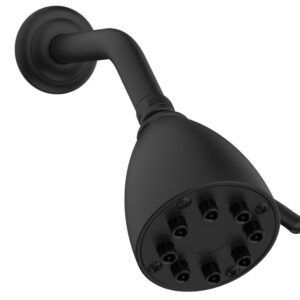Phylrich 8 Jet 3 1/2″ Round Shower Head K829 – Matte Black