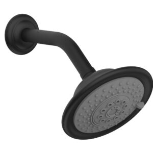 Phylrich Traditional Multi-Function Shower Head – Matte Black