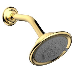 Phylrich Traditional Multi-Function Shower Head – Polished Gold