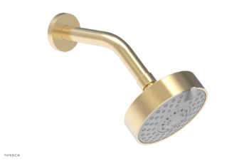 Phylrich 4 1/2" Contemporary Shower Head - 3 Functions K837 - Satin Brass