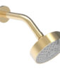 Phylrich 4 1/2″ Contemporary Shower Head – 3 Functions K837 – Satin Brass