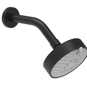 Phylrich 4 1/2″ Contemporary Shower Head – 3 Functions K837 – Matte Black