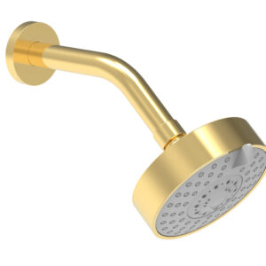 Phylrich 4 1/2″ Contemporary Shower Head – 3 Functions K837 – Polished Gold