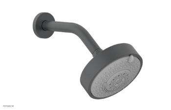 Phylrich 5" Contemporary Shower Head - 4 Functions K839 - Gun Metal