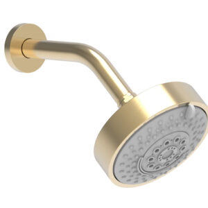 Phylrich 5″ Contemporary Shower Head – 4 Functions K839 – Satin Brass
