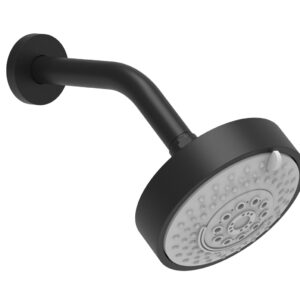 Phylrich 5″ Contemporary Shower Head – 4 Functions K839 – Matte Black