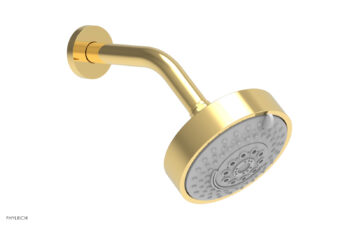 Phylrich 5" Contemporary Shower Head - 4 Functions K839 - Polished Gold
