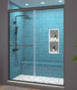 Glide 56-60″ W x 70″ H Black Framed Sliding Shower Door