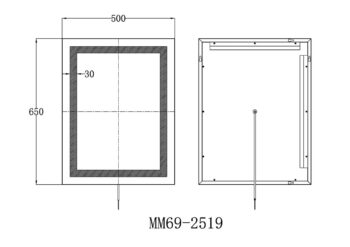 Zenith 25x19 Lighted Bathroom Vanity Mirror - Image 6