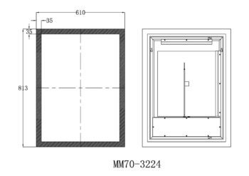 Equinox 25x19 Lighted Bathroom Vanity Mirror - Image 10