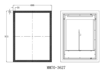 Equinox 25x19 Lighted Bathroom Vanity Mirror - Image 14