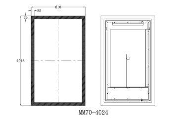 Equinox 25x19 Lighted Bathroom Vanity Mirror - Image 17