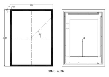 Equinox 25x19 Lighted Bathroom Vanity Mirror - Image 21