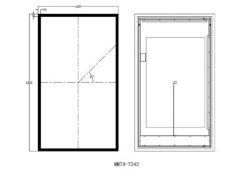 Equinox 25x19 Lighted Bathroom Vanity Mirror - Image 25