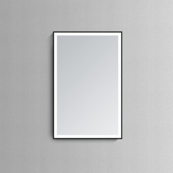 Vera 48x35 Lighted Bathroom Vanity Mirror  - Black