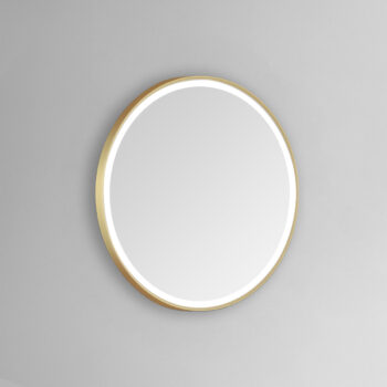 Sola 30x30 Round Lighted Bathroom Vanity Mirror  - White - Image 5