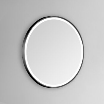 Sola 30x30 Round Lighted Bathroom Vanity Mirror  - White - Image 7