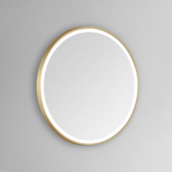 Sola 30x30 Round Lighted Bathroom Vanity Mirror  - White - Image 9