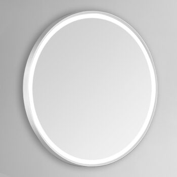 Sola 30x30 Round Lighted Bathroom Vanity Mirror  - White - Image 13