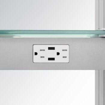 Cosmo 32x24 I Conductive Hinge Powered Illuminated Cabinet Vanity Mirror - Image 5