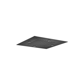 Isenberg 12" Stainless Steel Flush Mount Rainhead With Mist Flow In Matte Black