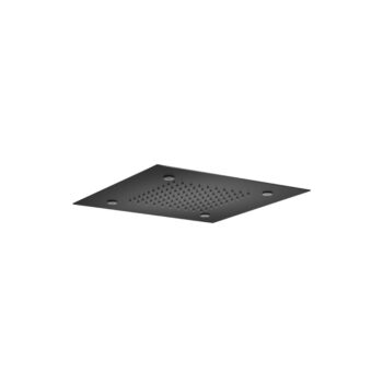 Isenberg 15" Stainless Steel Flush Mount Rainhead With Mist Flow In Matte Black