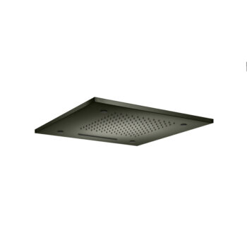 Isenberg 20" Stainless Steel Flush Mount Rainhead With Cascade Waterfall & Mist Flow In Satin Brass - Image 6