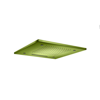 Isenberg 20" Stainless Steel Flush Mount Rainhead With Cascade Waterfall & Mist Flow In Satin Brass - Image 19