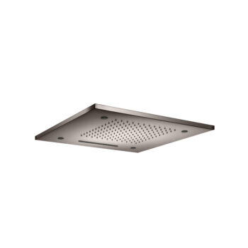 Isenberg 20" Stainless Steel Flush Mount Rainhead With Cascade Waterfall & Mist Flow In Satin Brass - Image 5