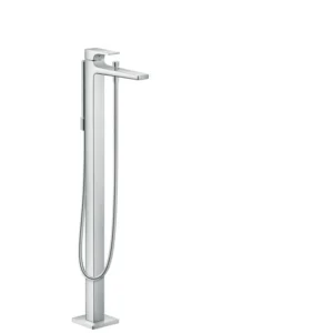 Hansgrohe Metropol Freestanding Tub Filler Trim with Lever Handle and 1.75 GPM Handshower in Matte White