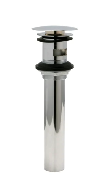 Huntington Brass Push Pop-Up W/ Overflow In Chrome