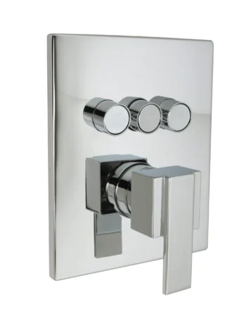 Huntington Brass Three Button Trim In Chrome