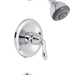 Huntington Brass Isabelle Tub & Shower Trim Kit In Chrome