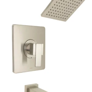 Huntington Brass Tub & Shower Trim Kit In Pvd Satin Nickel