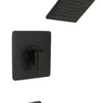 Huntington Brass Razo Tub And Shower Trim Kit In Matte Black