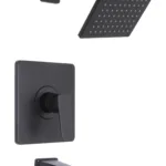 Huntington Brass Sevaun Tub And Shower Trim Kit In Matte Black