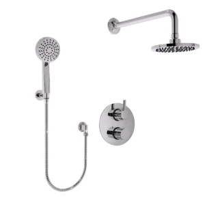 Huntington Brass Round Thermostatic Shower Trim In Chrome