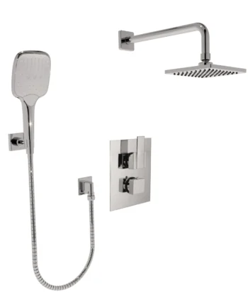 Huntington Brass Square Thermostatic Shower Trim In Chrome