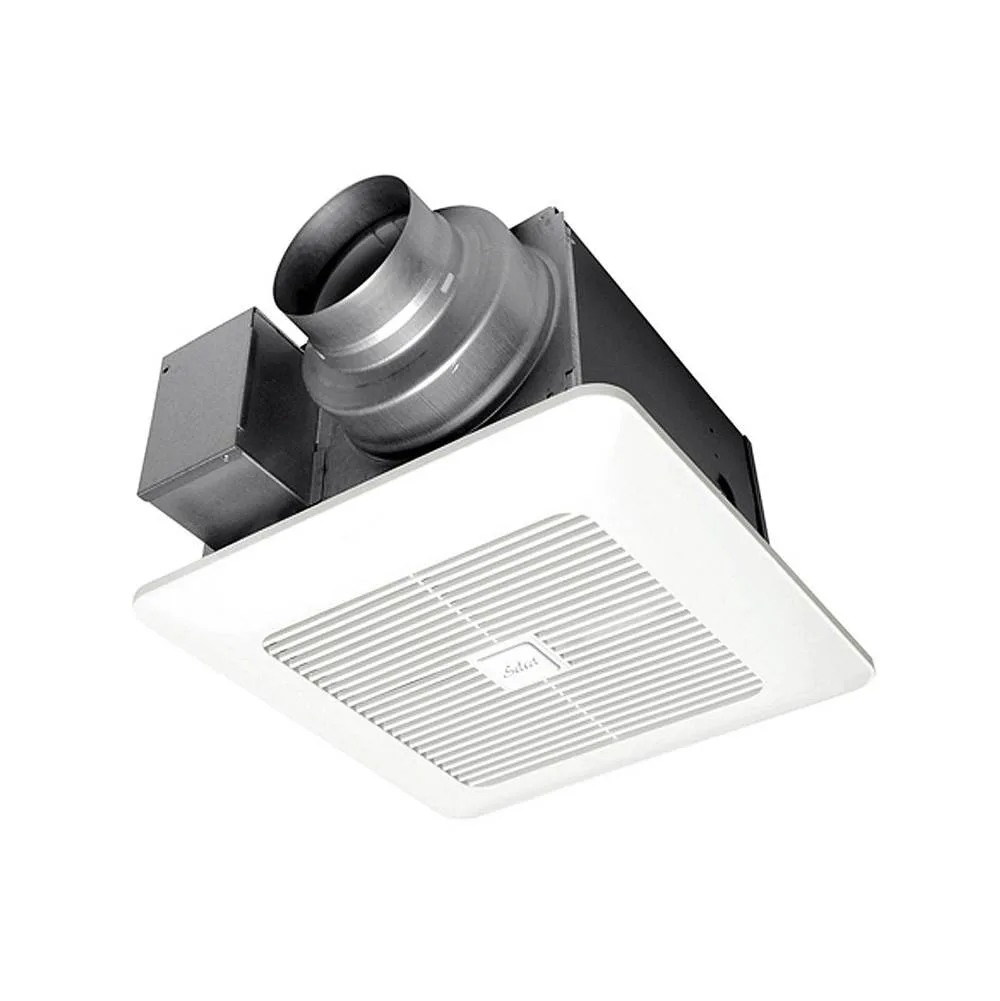 Panasonic WhisperGreen® Select™ Fan with ECM Motor and Pick-A-Flow 50, 80 or 110 CFM, pre-installed multi-speed module.
