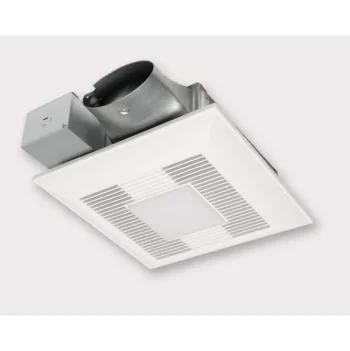 Panasonic WhisperValue® DC™ Fan/LED light with ECM Motor and Pick-A-Flow 50, 80 or 100 CFM, ceiling or wall mount, 3-3/8" housing depth
(LED chip panel incorporates night light).
