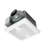 Panasonic WhisperCeiling® DC™ Fan/LED light with ECM Motor and Pick-A-Flow 50, 80 or 110 CFM (LED chip panel incorporates night light).