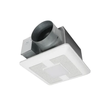 Panasonic WhisperCeiling® DC™ Fan/LED light with ECM Motor and Pick-A-Flow 110, 130, 150 CFM
(LED chip panel incorporates night light).
