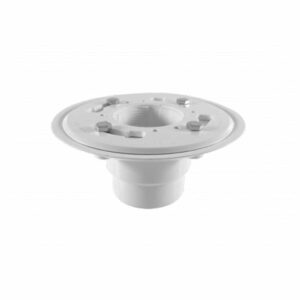 QM ABS Flange Drain 2″ throat, 2″ outlet No Hub